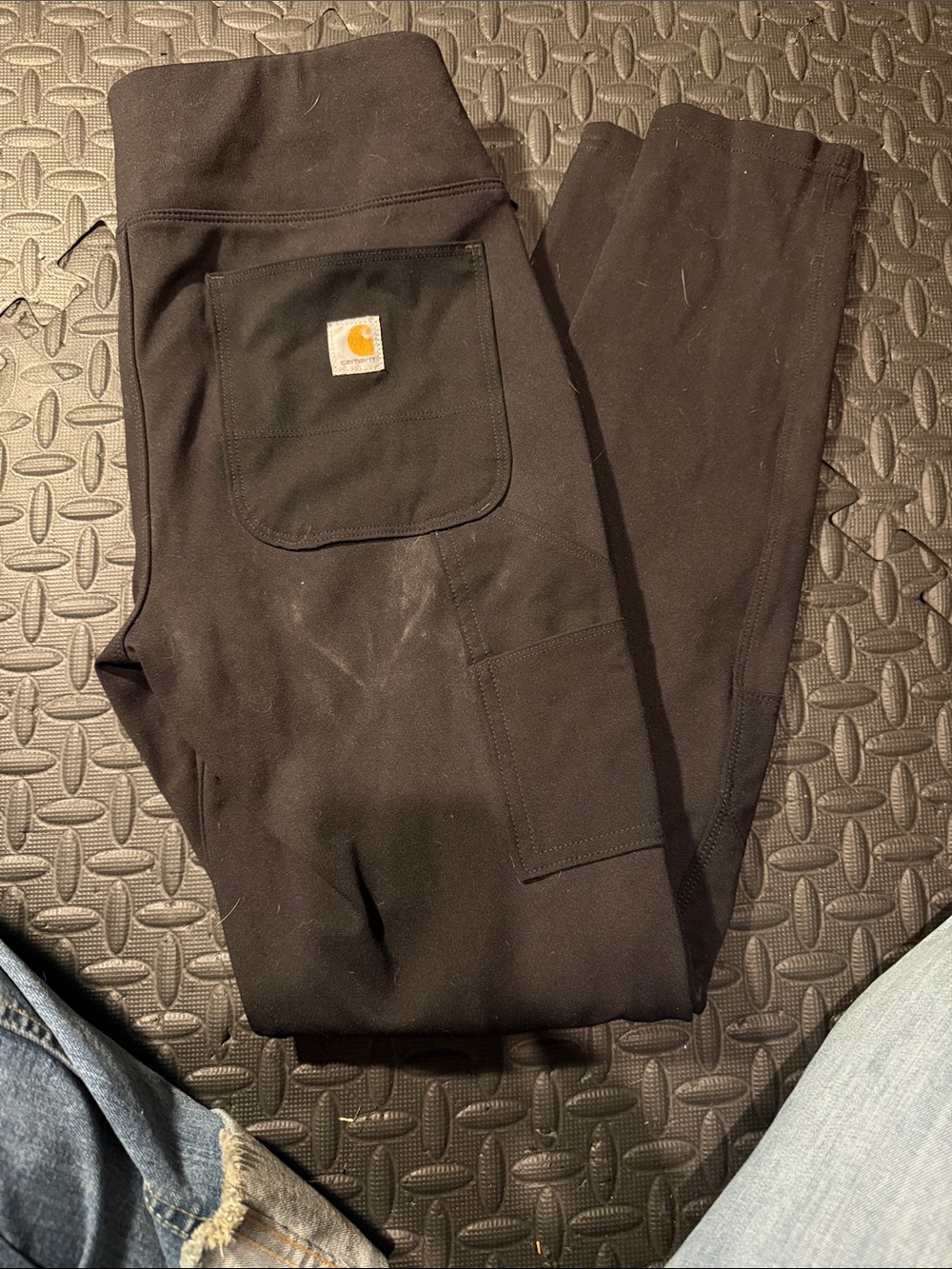 Carhartt Black Men's Jogger Sweatpants with Patch Pocket